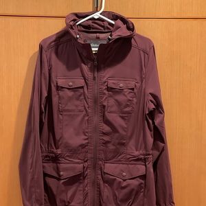 Eddie Bauer wine colored jacket